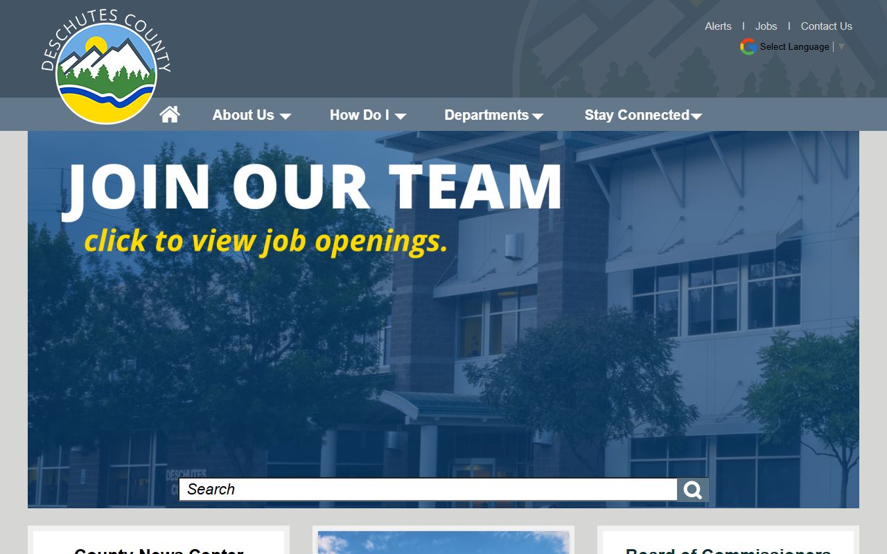 Deschutes County official website for death records in Bend Oregon