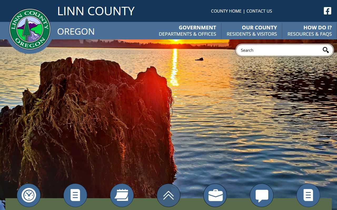 Linn County official website for death records