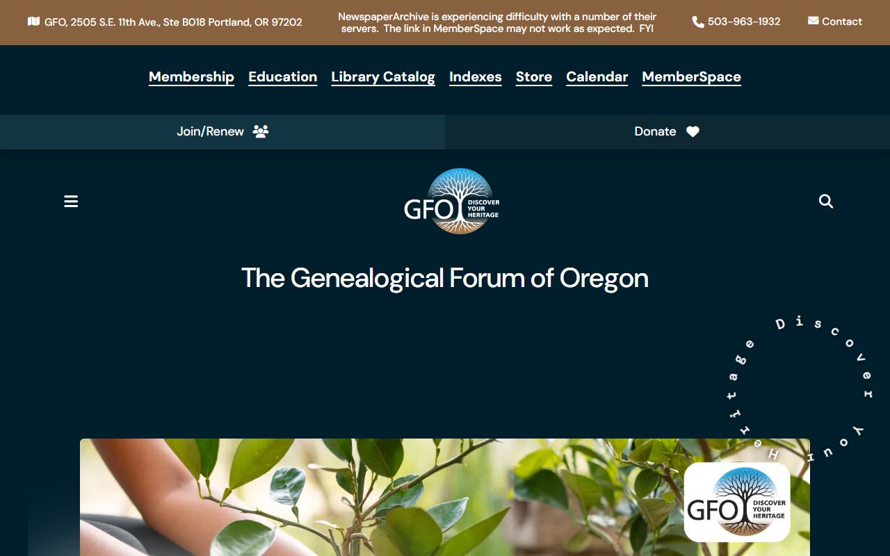 Genealogical Forum of Oregon for Multnomah County death records research