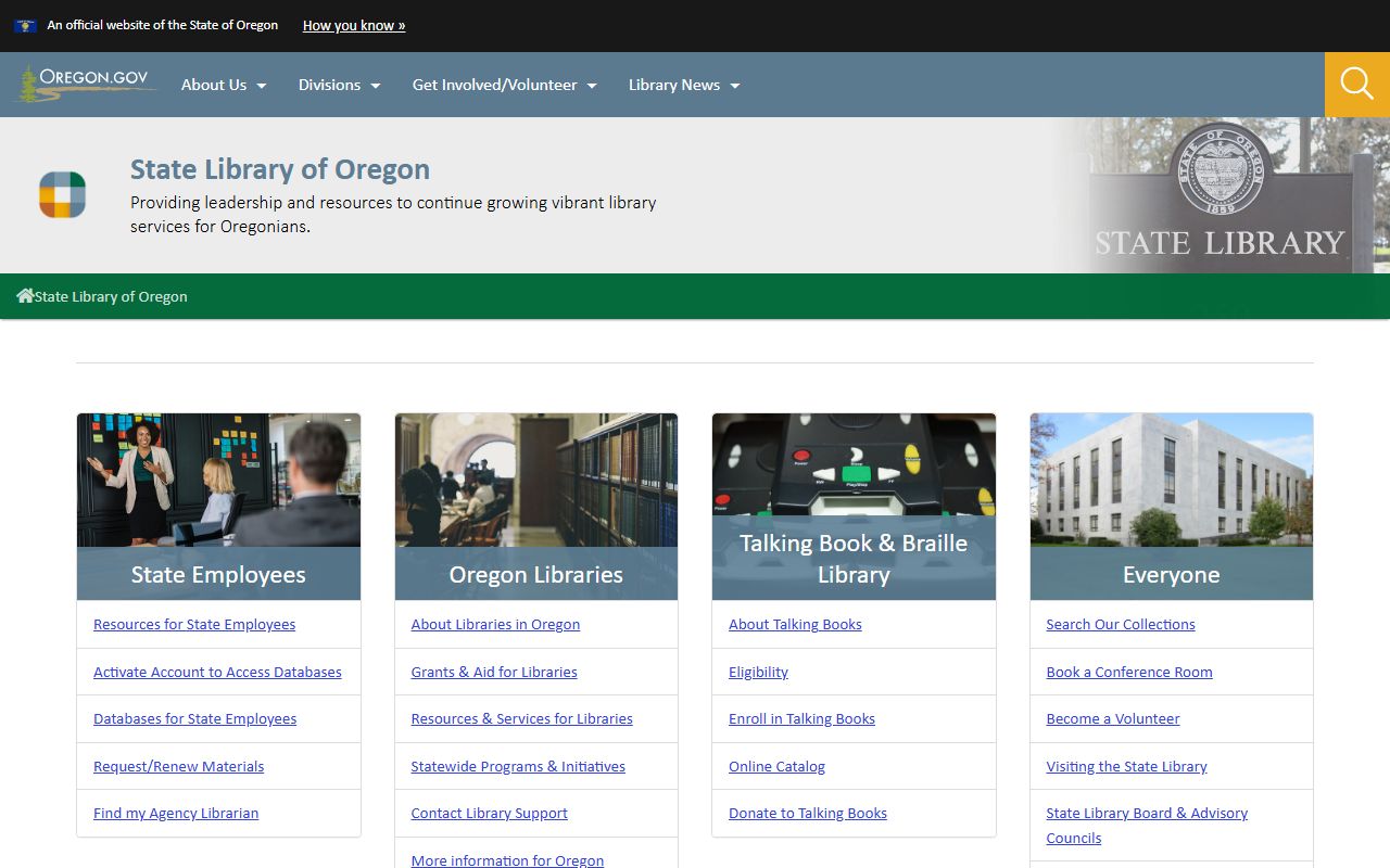 Oregon State Library resources for death records research